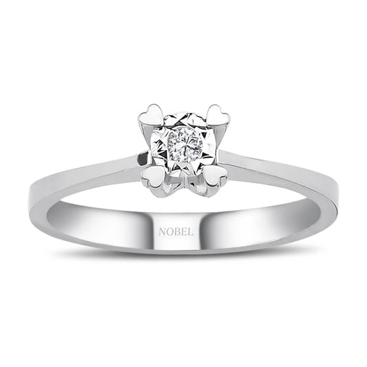 0,30 Karat Efektli Pırlanta Tektaş Yüzük