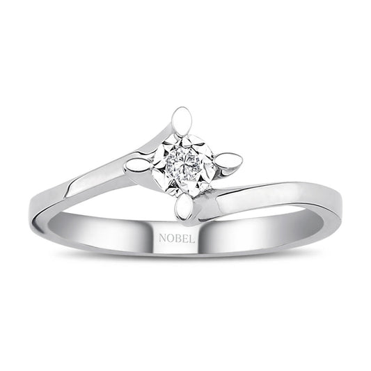 0,30 Karat Efektli Pırlanta Tektaş Yüzük