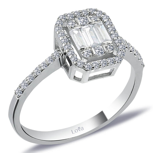 0,48 Karat Baget Pırlanta Yüzük