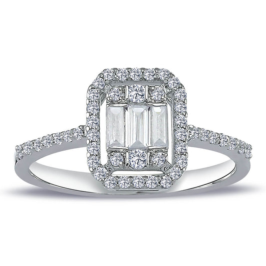 0,48 Karat Baget Pırlanta Yüzük