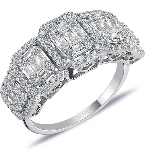 1,35 Karat Baget Pırlanta Beştaş Yüzük