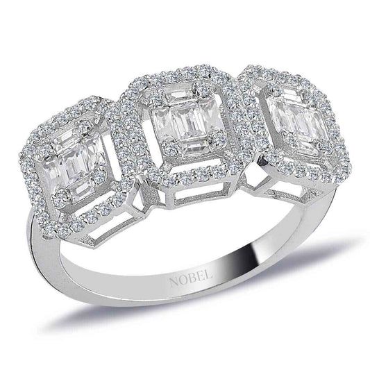 1,03 Karat Baget Pırlanta Tria Yüzük