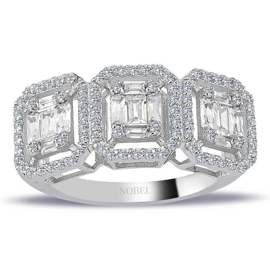 1,03 Karat Baget Pırlanta Tria Yüzük