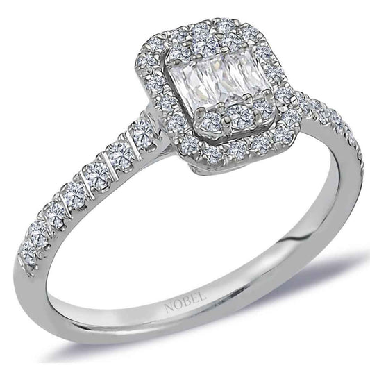 0,44 Karat Baget Pırlanta Yüzük