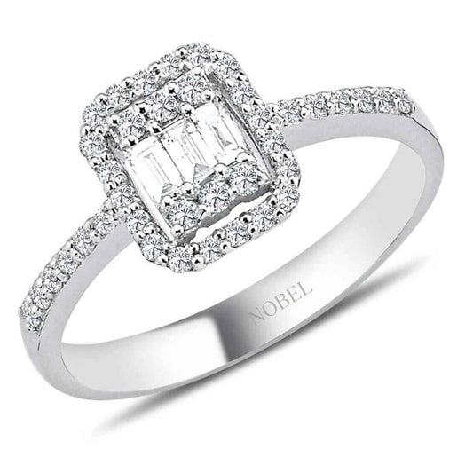 0,33 Karat Baget Pırlanta Yüzük