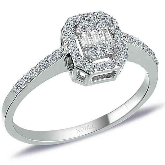 0,31 Karat Baget Pırlanta Yüzük