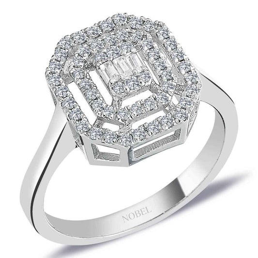 0,37 Karat Baget Pırlanta Yüzük