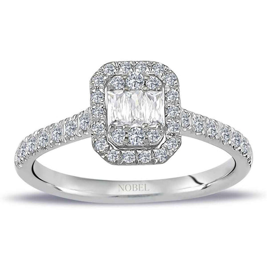 0,44 Karat Baget Pırlanta Yüzük