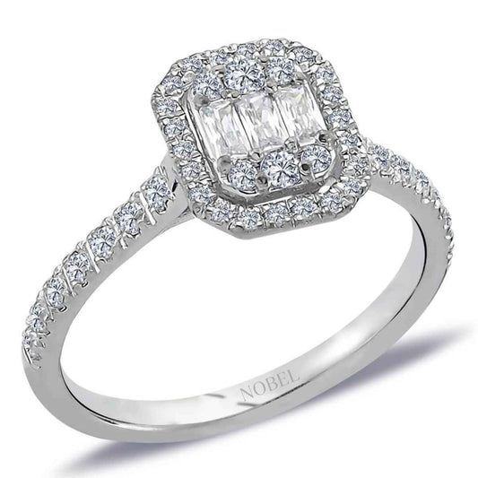 0,60 Karat Baget Pırlanta Yüzük