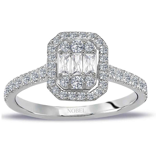 0,60 Karat Baget Pırlanta Yüzük