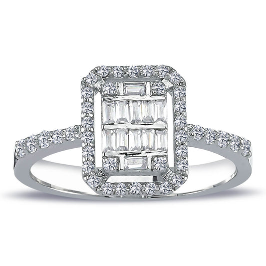 0,44 Karat Baget Pırlanta Yüzük