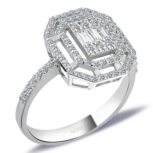 0,57 Karat Baget Pırlanta Yüzük