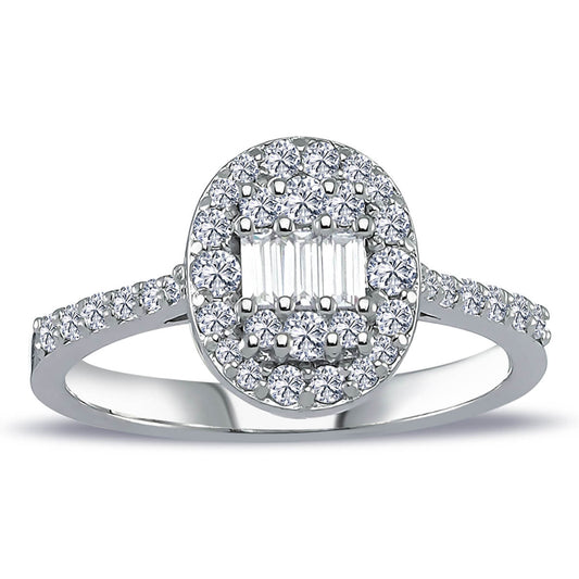 0,54 Karat Baget Pırlanta Yüzük