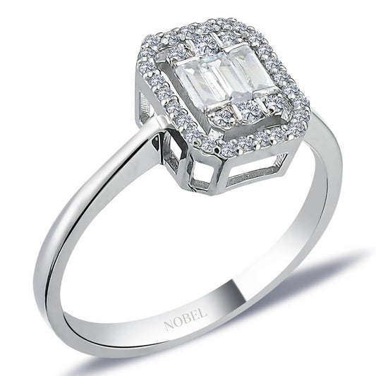 0,39 Karat Baget Pırlanta Yüzük