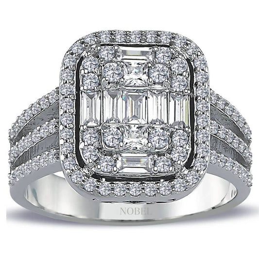 1,07 Karat Baget Pırlanta Yüzük