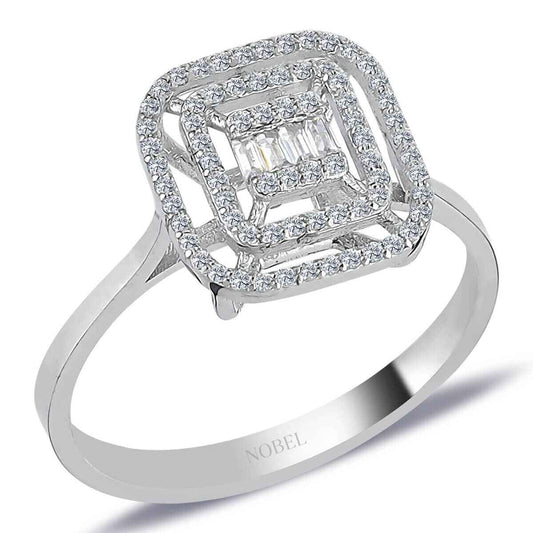 0,23 Karat Baget Pırlanta Yüzük