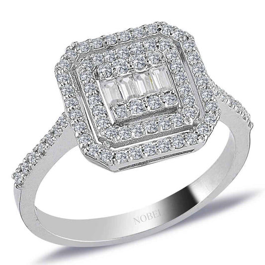 0,54 Karat Baget Pırlanta Yüzük