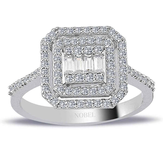 0,54 Karat Baget Pırlanta Yüzük