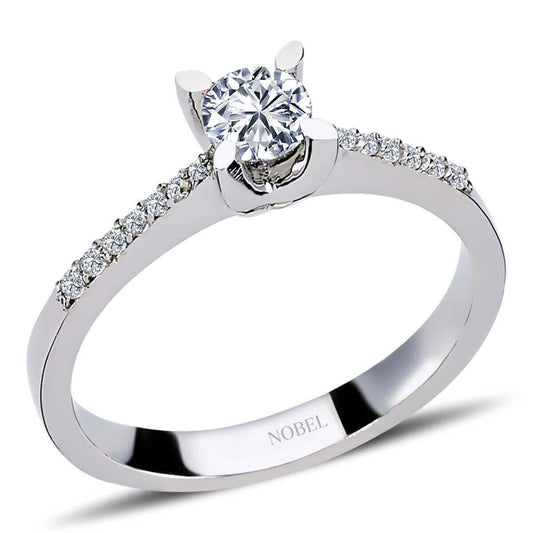 G Renk Toplam 0,40 Karat Pırlanta Tektaş Yüzük