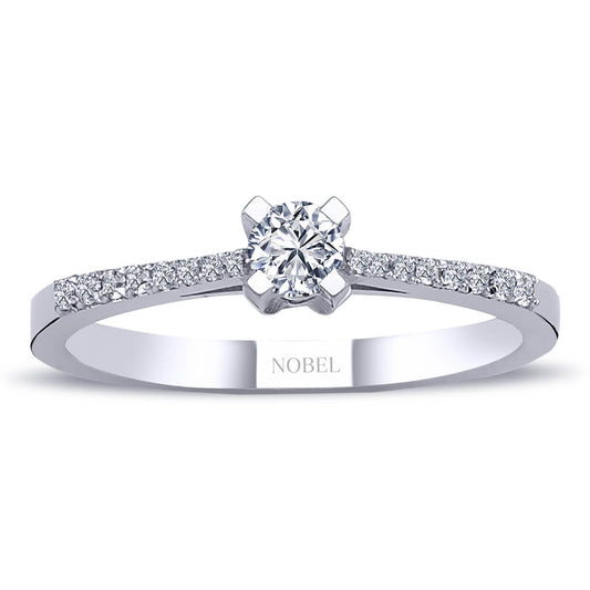 Toplam 0,25 Karat Pırlanta Tektaş Yüzük