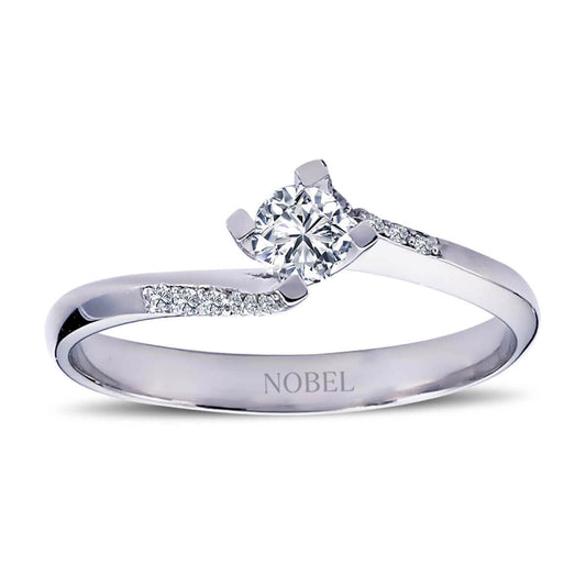 Toplam 0,25 Karat Pırlanta Tektaş Yüzük