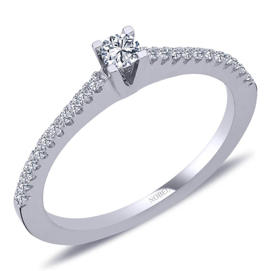 Toplam 0,25 Karat Pırlanta Tektaş Yüzük