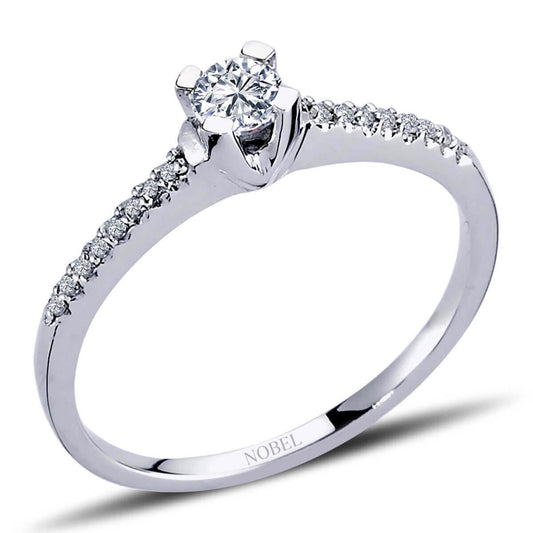 Toplam 0,27 Karat Pırlanta Tektaş Yüzük