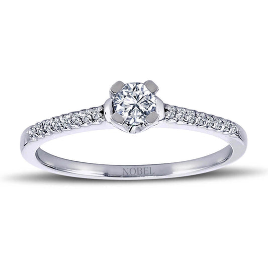 Toplam 0,27 Karat Pırlanta Tektaş Yüzük