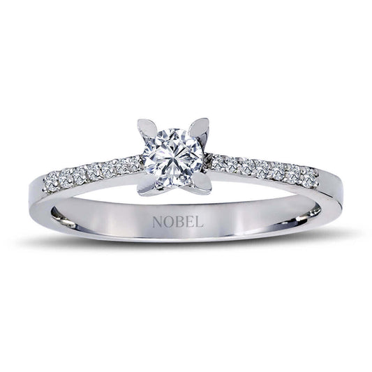 Toplam 0,30 Karat Pırlanta Tektaş Yüzük