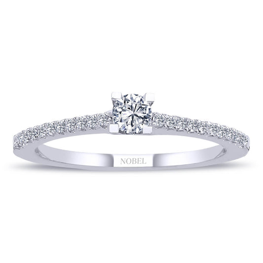 Toplam 0,30 Karat Pırlanta Tektaş Yüzük