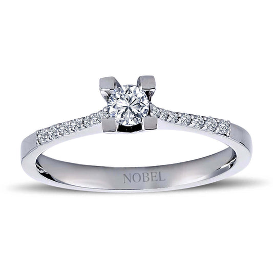 Toplam 0,35 Karat Pırlanta Tektaş Yüzük