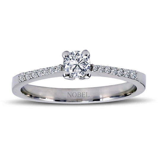 Toplam 0,35 Karat Pırlanta Tektaş Yüzük