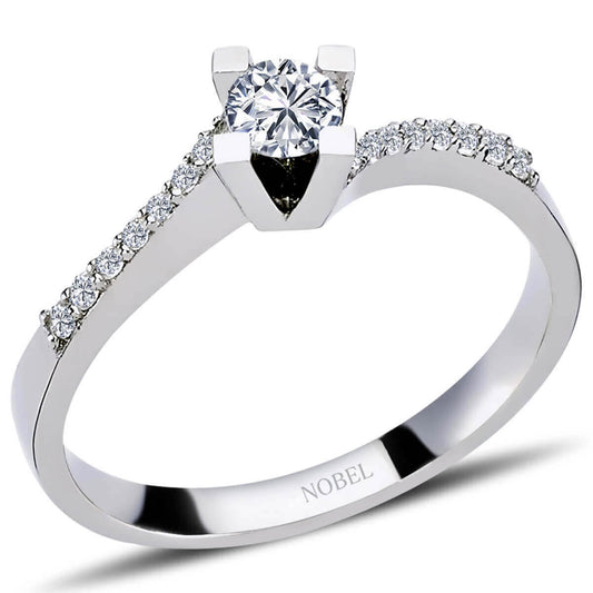 Toplam 0,35 Karat Pırlanta Tektaş Yüzük