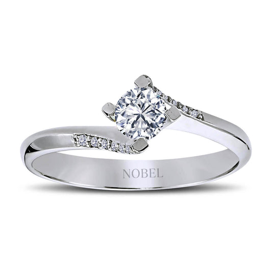 Toplam 0,35 Karat Pırlanta Tektaş Yüzük