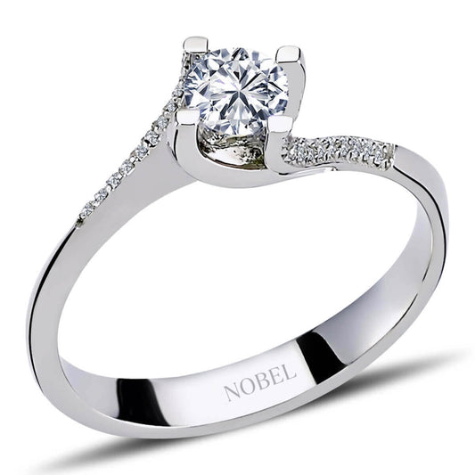 Toplam 0,37 Karat Pırlanta Tektaş Yüzük