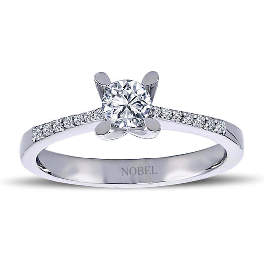 Toplam 0,40 Karat Pırlanta Tektaş Yüzük