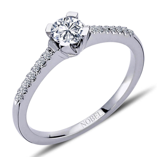 Toplam 0,40 Karat Pırlanta Tektaş Yüzük