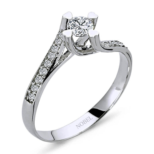 Toplam 0,40 Karat Pırlanta Tektaş Yüzük