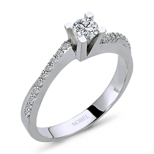 Toplam 0,40 Karat Pırlanta Tektaş Yüzük