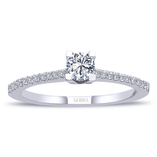 Toplam 0,40 Karat Pırlanta Tektaş Yüzük