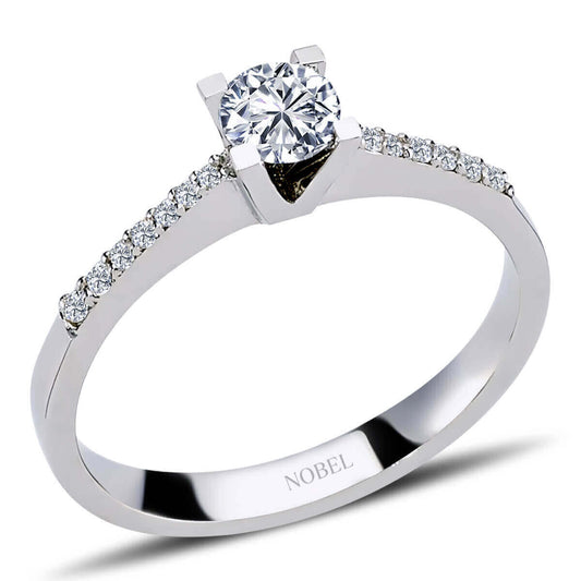 Toplam 0,41 Karat Pırlanta Tektaş Yüzük