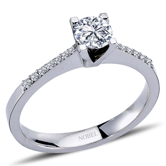 Toplam 0,50 Karat Pırlanta Tektaş Yüzük