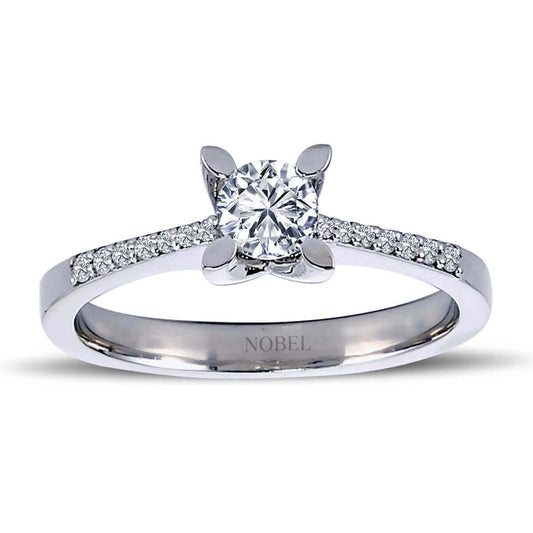 Toplam 0,50 Karat Pırlanta Tektaş Yüzük