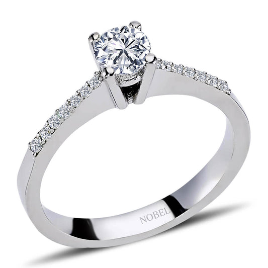 Toplam 0,50 Karat Pırlanta Tektaş Yüzük